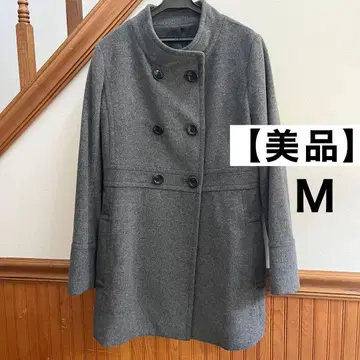 [ 새상품급 ] 유니클로 울 코트 미들 코트 롱 코트 그레이 M