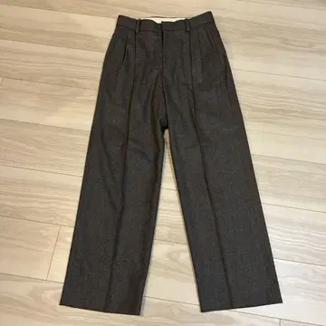 UNITED ARROWS 플란넬 2턱 테이퍼드 팬츠