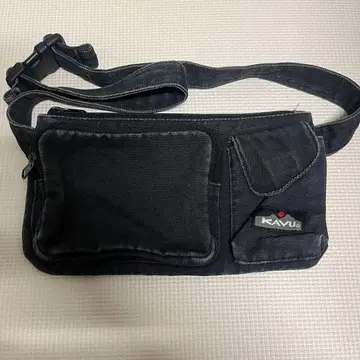 KAVU 카브 블랙 숄더백 웨스트 파우치
