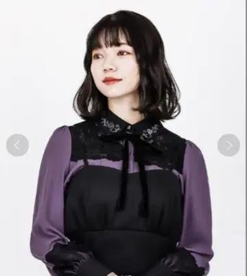 리본 결품 axes femme POETIQUE 빌런즈 콜라보 블라우스