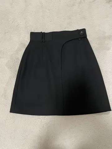 anuans 울 개버딘 미니 스커트