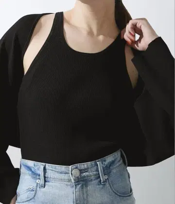 IENA 블랙 탱크탑 택 포함 미사용 새상품