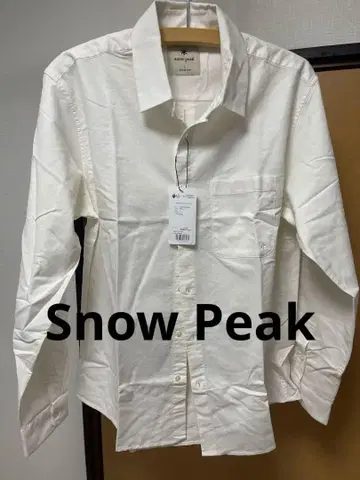 스노우피크 오가닉 코튼 셔츠 L 화이트