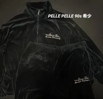 [레어 새상품급] Pelle Pelle 블랙 90s 저지 셋업
