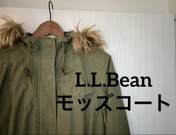 L.L.Bean 올리브색 퍼 달린 모즈 코트 여성용 S (일본이라면 M)
