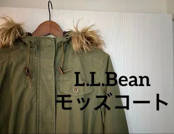 L.L.Bean 올리브색 퍼 달린 모즈 코트 여성용 S (일본이라면 M)