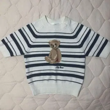 Lily Brown Lily Bear 하트 모티브 니트 보더