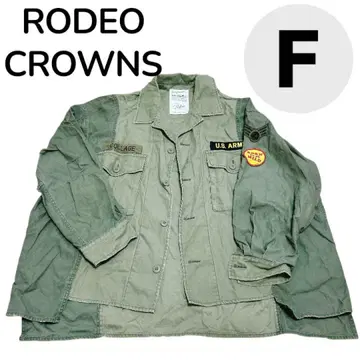 RODEO CROWNS 로데오 크라운즈 밀리터리 자켓 와펜 포함
