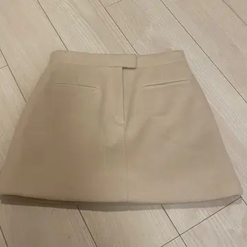 베이지 미니 스커트 허리밴딩 포함