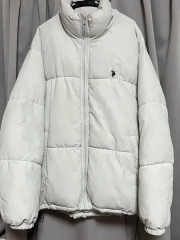 U.S. POLO ASSN. 화이트 다운 자켓 M