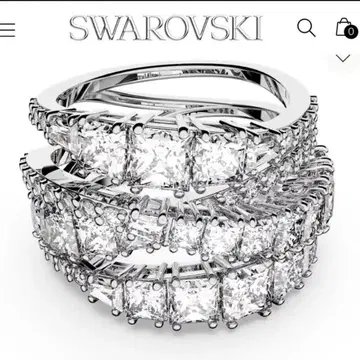 스와로브스키 반지 Twist Wrap 52 박스 없음