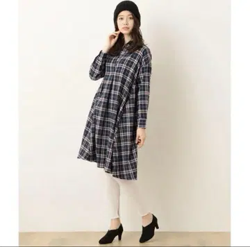 새상품 애니팜 체크 셔츠 원피스