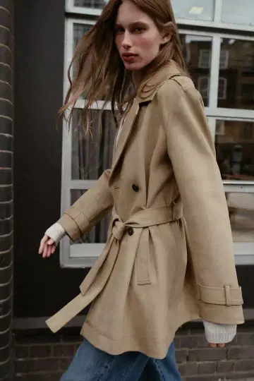 zara 스웨이드풍 트렌치