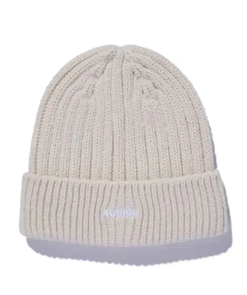 XLARGE 니트 모자 크림색