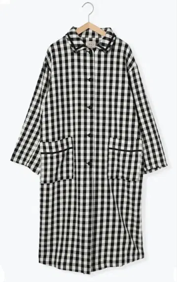 한정가 인하 sm2 사만사 모스모스 면린넨 라인 배색 코트 블랙 새상품