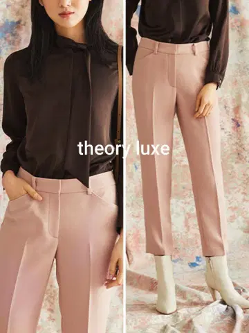 theory luxe 워셔블 슬림 레그 팬츠