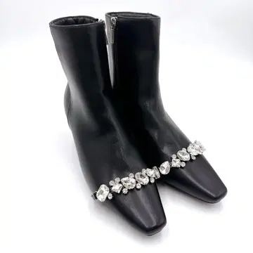 컨디션 최상 EVOL 이볼 5.5cm 힐 비쥬 숏부츠 L 사이즈
