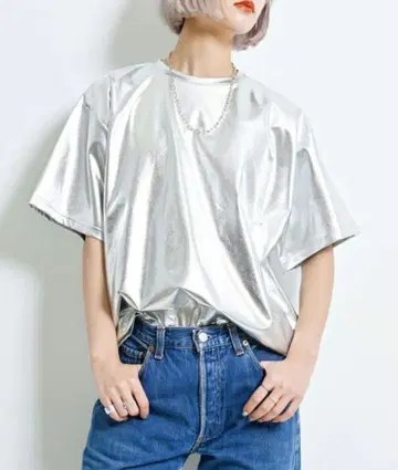 CITY SHOP 메탈릭 T셔츠