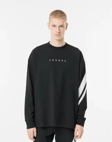 CRONOS 블랙 긴팔 셔츠 M 사이즈