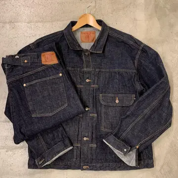 BIGsize TCB JEANS 데님 자켓 팬츠 셋업