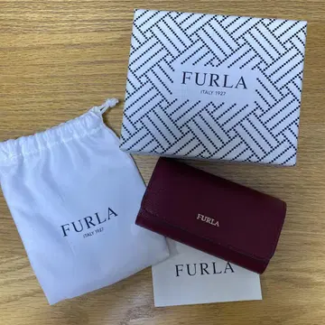 FURLA 버건디 키케이스