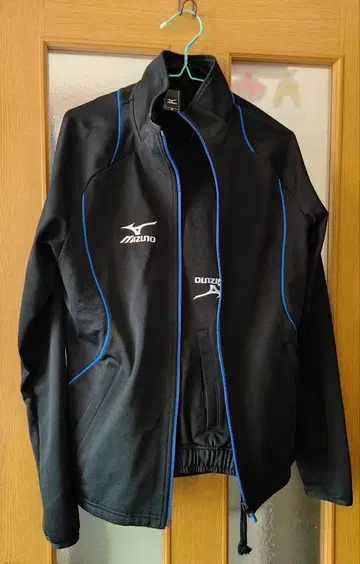 [ 유온아이스 콜라보 ] Mizuno 풀 지퍼 자켓, 팬츠 블랙