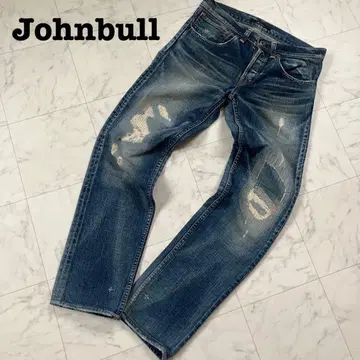 Johnbull 젬블 데님 팬츠 데미지 가공 하드 워커 대전