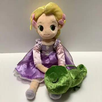 디즈니 스토어 라푼젤 파스칼 봉제 인형 커튼 태슬