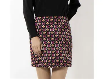 desigual 하트 무늬 타이트 스커트 핑크 계열