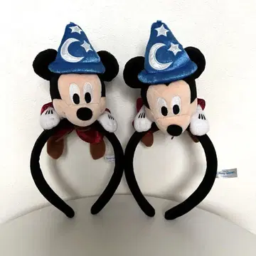 미키마우스 마법사 머리띠 2개 세트