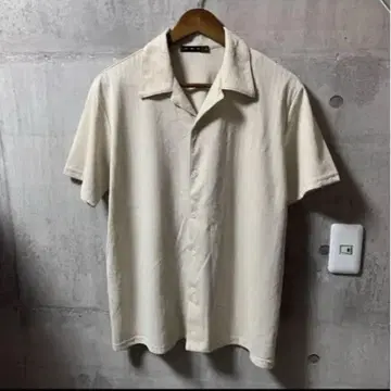 빈티지 90s 반팔 셔츠 오픈 카라 셔츠