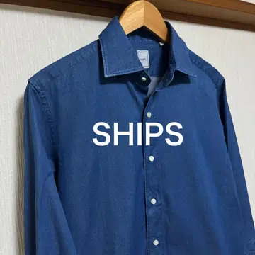 [ 컨디션 최상 ] SHIPS 워시드 데님 셔츠