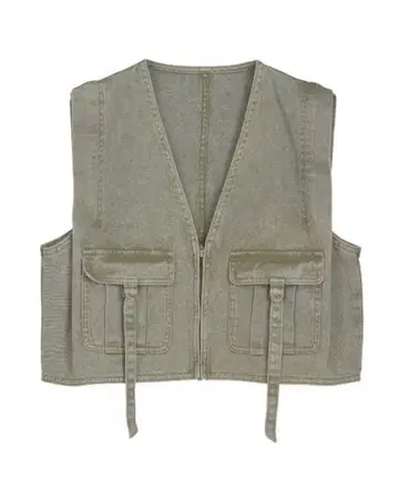 COMPACT FADE DENIM VEST