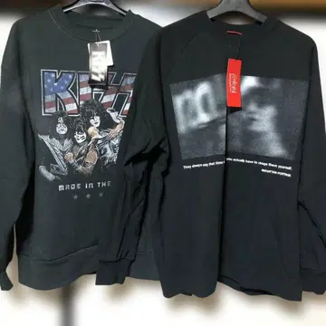 Manhattan Portage KISS 그래픽 프린트 맨투맨