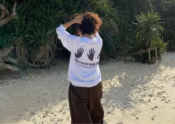 M&m-c Morocco Surf Trip 프린트 롱 슬리브 티셔츠