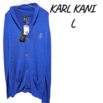 [ 새상품 ] 미사용 KARL KANI 파랑 가디건 L