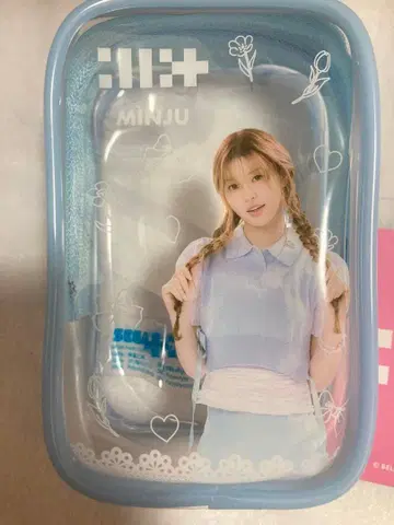 ILLIT 프라이즈 립스틱 파우치 투명 파우치 아이릿 민지