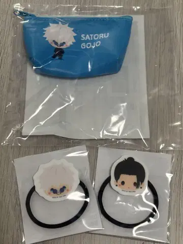 주술회전 회옥옥절 세가 럭키 쿠지 고죠 사토루 게토 스구루 파우치 머리끈