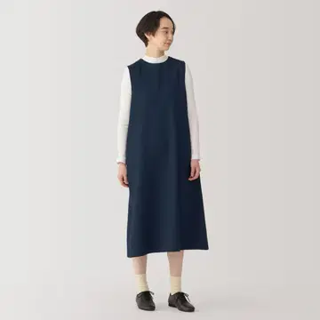 무인양품 기모 오버롤 스커트