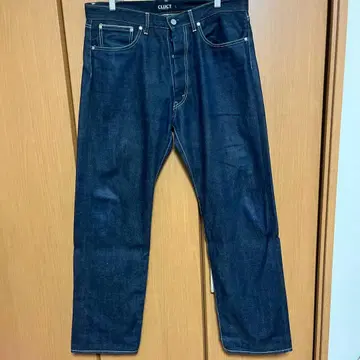 CLUCT 데님 XL 셀비지 다크 네이비