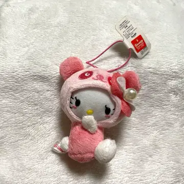 헬로키티 팬더키티 핑크 스트랩 마스코트