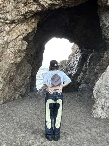 에비수 데님 빅 카모메 화이트 블랙 일본제 다크 네이비 LOT2012