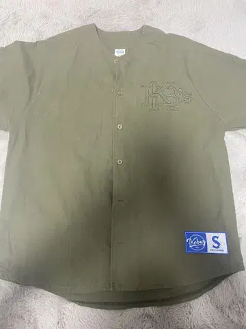 Keboz 올리브색 버튼업 셔츠 S