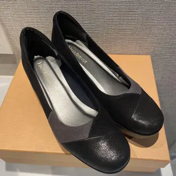 힐즈아베뉴 펌프스 웨이브 밑창 스웨이드 블랙 x 그레이