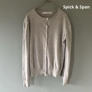 Spick & Span 그레이 긴팔 가디건