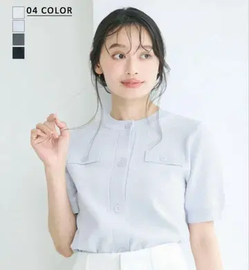 미사용 새상품 basement online 반팔 가디건