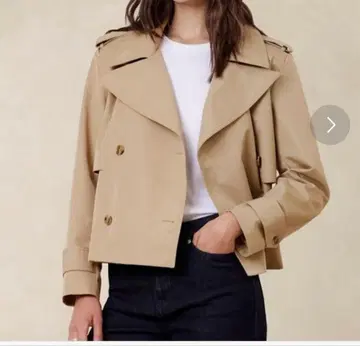 [ 새상품급 ] 바나나리퍼블릭 숏 기장 트렌치코트 베이지 L 사이즈