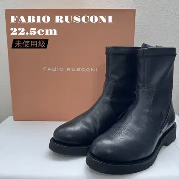 미사용급 FABIO RUSCONI 스트레치 숏부츠 22.5cm