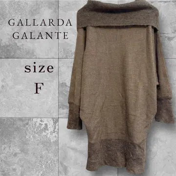 GALLARDA GALANTE 오프숄더 니트 원피스 긴팔 F
