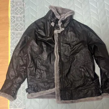구제 의류 TANNERS AVENUE 천연 가죽 자켓 3XL